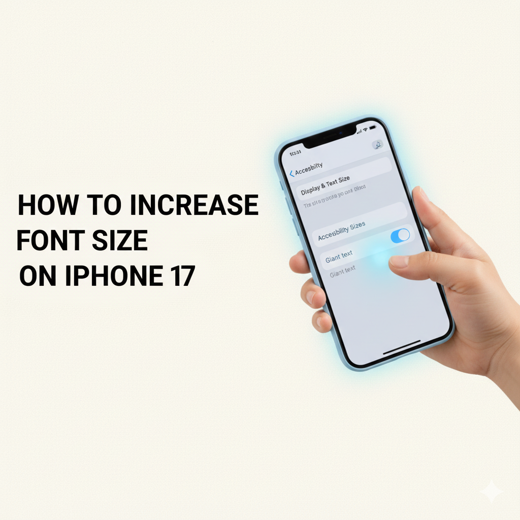 How to increase font on iphone 